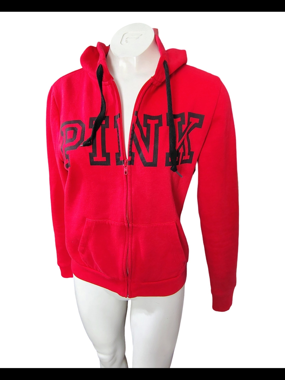 PINK Victoria's Secret Red Zip Up Hoodie